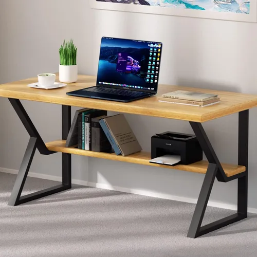 Miniatura 7 de Patas de metal para mesa, muebles industriales negros, juego de 2 patas de mesa de comedor