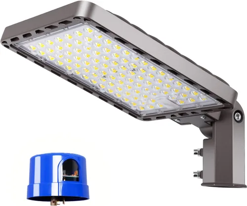 Miniatura 15 de 240 W LED estacionamiento luz muñón montaje atardecer a amanecer 5000K LED estacionamiento luces al aire libre área comercial seguridad IP65