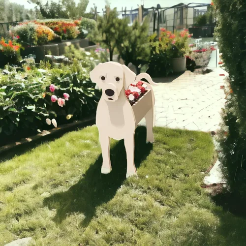 Miniatura 9 de Beagles - Contenedor para plantas con forma de perro, para amantes de las mascotas, maceta de PVC lindo para perros, macetas de cara para decoración