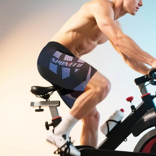 Miniatura 130 de sponeed Pantalones cortos de ciclismo para hombre, pantalones acolchados para ciclismo, ropa de ciclismo