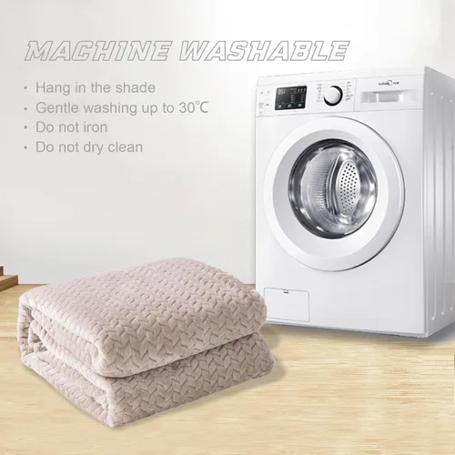 Miniatura 9 de Exclusivo Mezcla - Manta de forro polar para cama tamaño individual, 90 x 66 pulgadas; manta suave y acogedora de franela jacquard, ligera, mullida