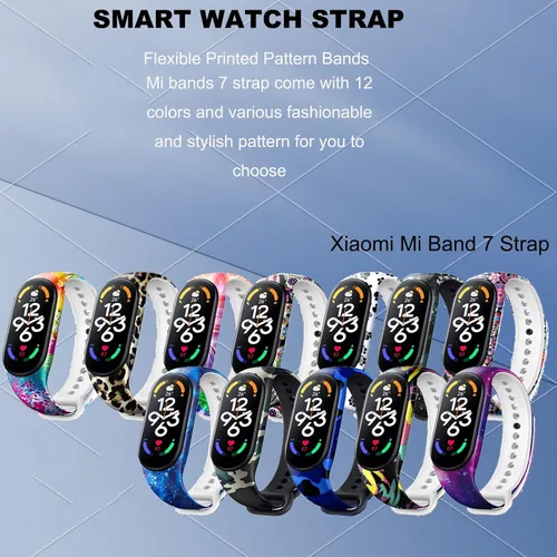 Miniatura 5 de Bandas de repuesto para Mi Band 7 pulseras compatibles con Xiaomi Mi Band 7 Smartwatch Accesorios Pulsera colorida para mujeres hombres Reloj