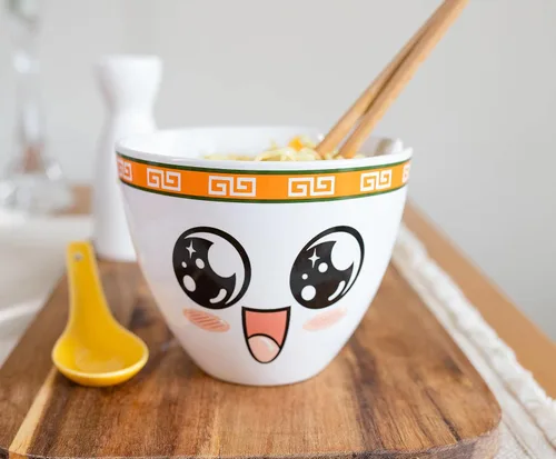 Miniatura 5 de Boom Trendz Bowl Bop Pho-Kin Good - Juego de vajilla de cerámica japonesa Incluye tazón para fideos ramen de 16 onzas y palillos de madera, plato