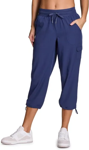 Miniatura 27 de RBX - Pantalón capri deportivo con cordón,ligero, con bolsillos y estilo cargo, para mujer