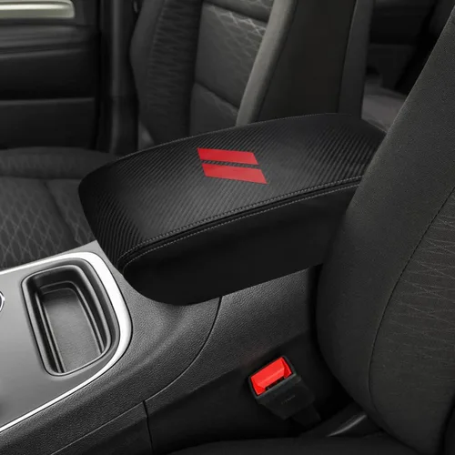 Miniatura 11 de INTGET Funda para reposabrazos de consola central de automóvil para Dodge Durango Accesorios 2011-2020, funda de cuero para reposabrazos, funda