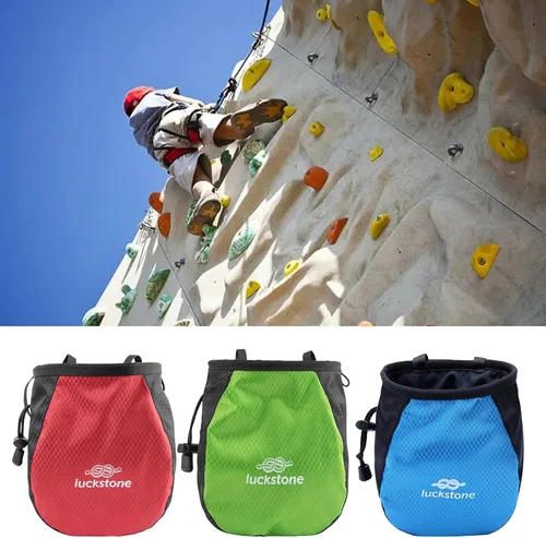 Miniatura 3 de Bolsa de tiza para escalada en roca, bolsa de tiza ajustable con cordón, bolsa de tiza Bouldering, cubo para escalada en roca, levantamiento