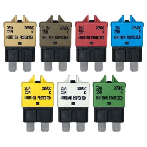 Miniatura 21 de Fusible de disyuntor ATC/ATO de reinicio manual de 7.5 amperios para automóvil, barco, automóvil, camión, RV, audio, protección de batería Perfil