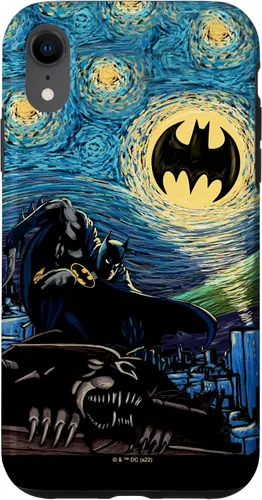 Miniatura 24 de Funda de pintura estilo noche estrellada de Batman para iPhone 13 DC Comics