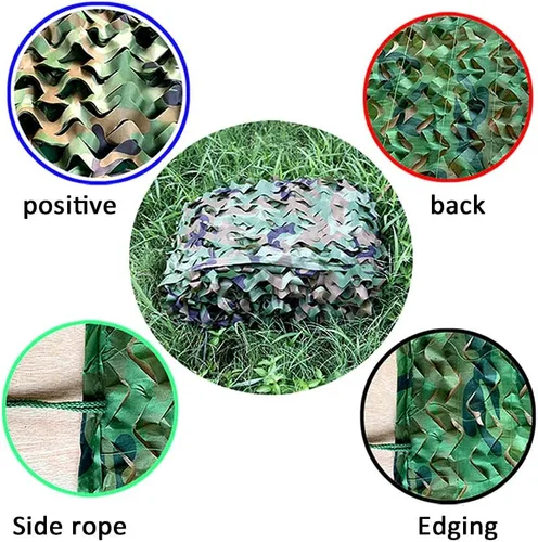 Miniatura 3 de Funda de camuflaje militar para caza de la selva, para acampar, fotografía de tiro, red de camuflaje, tela de camuflaje para decoración