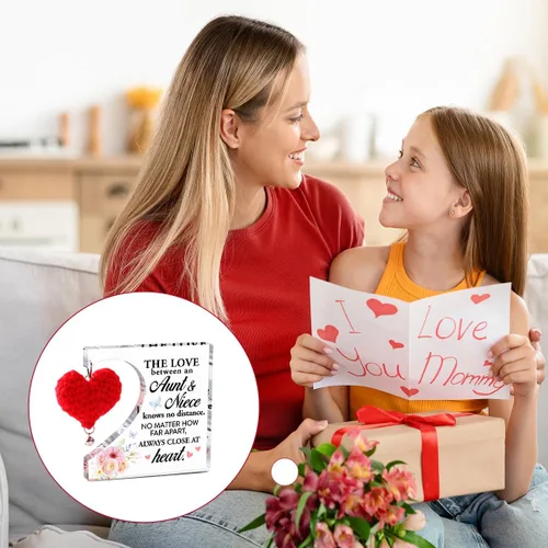 Miniatura 4 de Regalos de cumpleaños para tía, regalos de agradecimiento para tías, día de la madre, Navidad, ideas únicas de regalo para tía, tía y sobrina sabe