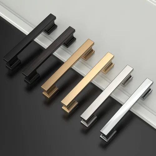 Miniatura 6 de Asidrama - Paquete de 6 manijas de gabinete de cocina color latón cepillado de 3.75 pulgadas (96mm), tiradores para gabinete, accesorios