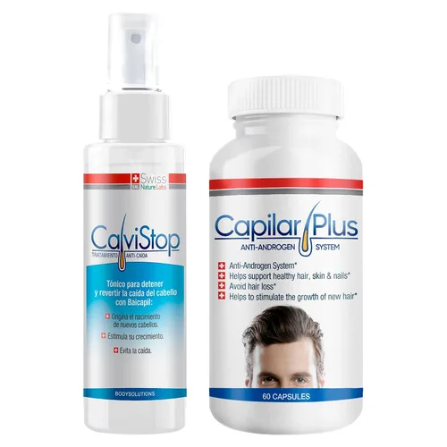 Paquete | Suero + Cápsulas | Espray espesante de 4 onzas | Fórmula de crecimiento ultra fuerte 60 cápsulas | Prevención de pérdidas, recrecimiento y