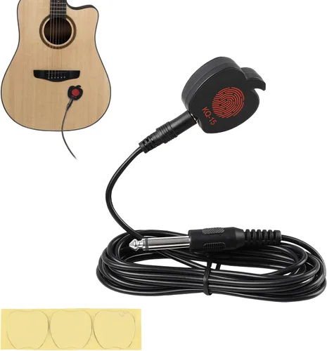Miniatura 10 de Pastilla de guitarra con clip para guitarra acústica de cuerda de acero (no para clásica) Pastillas de guitarra eléctrica de 38-42 pulg Transductor
