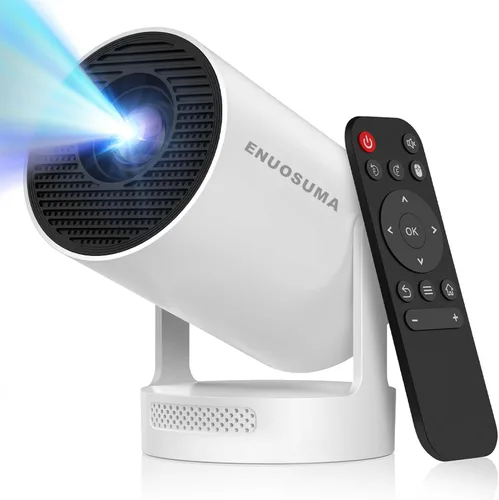Miniatura 11 de Mini proyector con WIFI 6 y Bluetooth, proyector portátil con soporte 4K 1080P, aplicación incorporada, Android 11, 150 ANSI, corrección trapezoidal