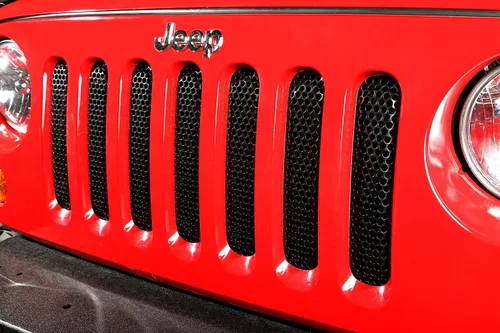Miniatura 3 de Rugged Ridge Inserto de rejilla, negro 11401.32 Compatible con Jeep Wrangler JK 2007-2018