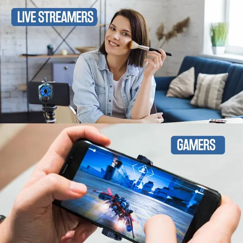 Miniatura 7 de TRILINK Enfriador de teléfono para juegos, ventilador de refrigeración universal para teléfono con dos modos de enfriamiento, funda de radiador