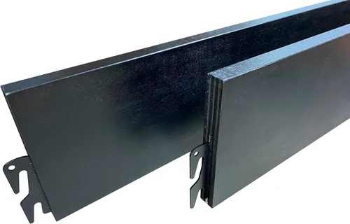 B&H Panel Company Barandillas de madera con acabado de medianoche (camas individual/matrimonial, Queen/King y California King) (Midnight, 76