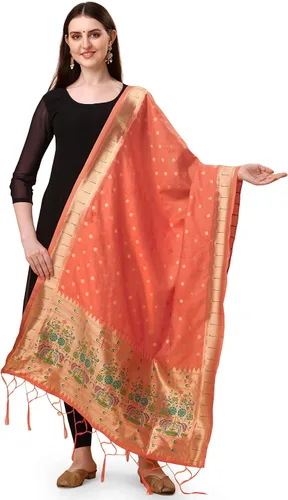 Miniatura 11 de Estampado Animal Seda Hani Dupatta