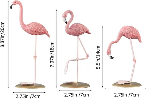 Miniatura 3 de IMIKEYA Adorno de flamenco para decoración del hogar, suministros para el hogar, flamenco, escultura, flamenco, decoración, flamenco, estatua