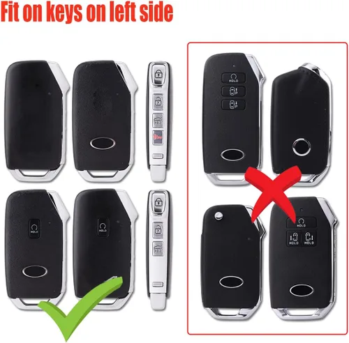Miniatura 2 de Funda Protectora de Llavero de TPU para Coche con Cadena para Kia 2020-2022 Soul 2019-2021 Forte 2020-2021 Telluride K5 2021-2022 Seltos NIRO