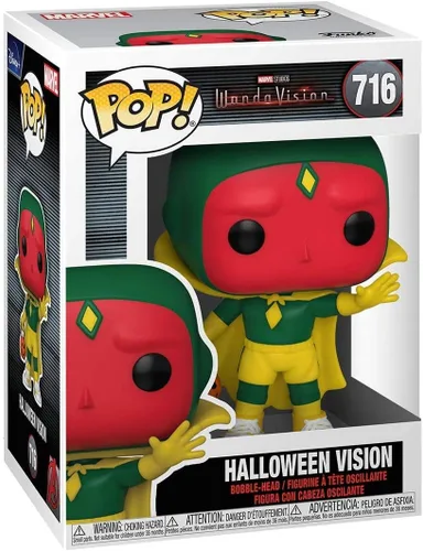 Miniatura 4 de Vision Halloween Pop #716 Pop TV: Figura de vinilo Wanda Vision (con protector EcoTek para proteger la caja de exhibición)