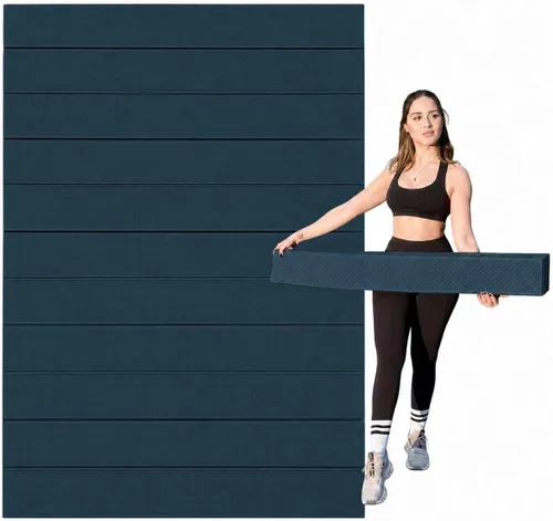 Miniatura 9 de Foldable Large Yoga Mat: Extra 6mm & 8mm Thick Workout Mat for Home Gym and Travel - Anti-Slip Folding Exercise Mat for Yoga, Pilates, and More