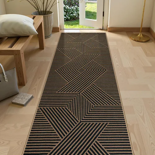 Miniatura 64 de Alfombra Moderna de Yute Fácil de Limpiar Arcoíris Lahome, 2x6 Alfombra de Pasillo Lavable para Cocina, Alfombras de Pasillo para Pasillos, Alfombra