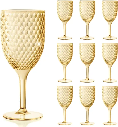 Miniatura 11 de 24PCS Copas de vino azul cristal plástico