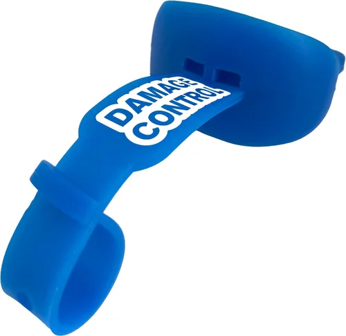 Miniatura 7 de DAMAGE CONTROL Protector bucal con correa permanente para casco, protector bucal juvenil para proteger labios y dientes, chupete sin ebullición