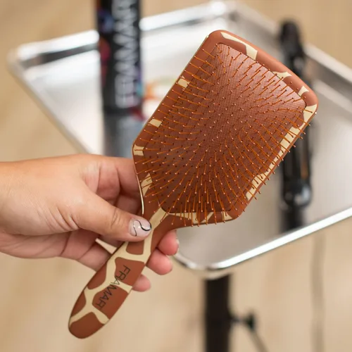 Miniatura 3 de FRAMAR Cepillo desenredante de pelo de pala, cepillo desenredante para mujeres, cepillo de pelo húmedo para niñas, cepillo desenredante de pelo