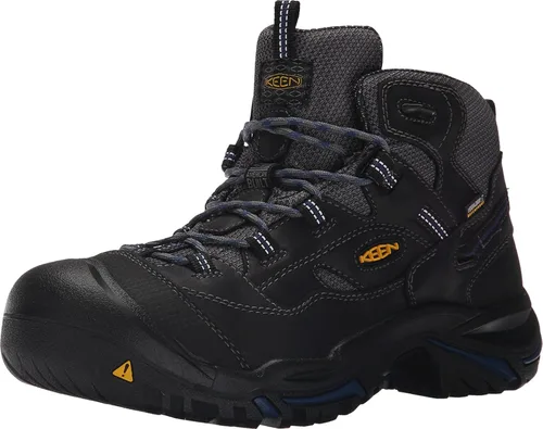 Miniatura 2 de KEEN Utility Botas de trabajo impermeables Braddock de punta media suave para hombre marrón/verde oliva leonado (Cascade Brown/Tawny Olive)