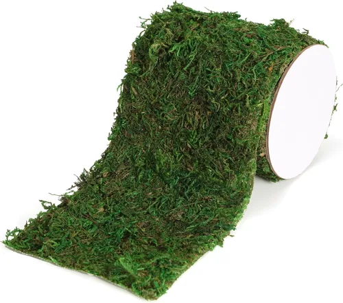 Miniatura 2 de USMOLA Rollo de musgo, musgo seco para manualidades, camino de mesa de musgo para jardines de hadas, decoración de bosque de boda, tapete de musgo 4