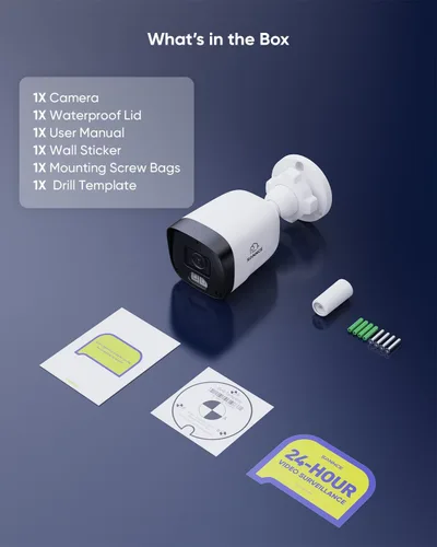 Miniatura 9 de SANNCE Cámara de seguridad IP PoE Super HD de 2K 3MP, visión nocturna IR dual de 100 pies, IP67 resistente a la intemperie, detección