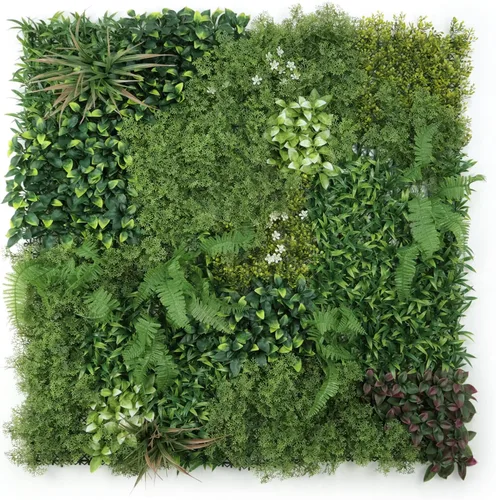Miniatura 12 de ULAND Paneles de pared de plantas artificiales, 1 pieza de 40 x 40 pulgadas, decoración de fondo de pared de césped verde, hojas de hiedra