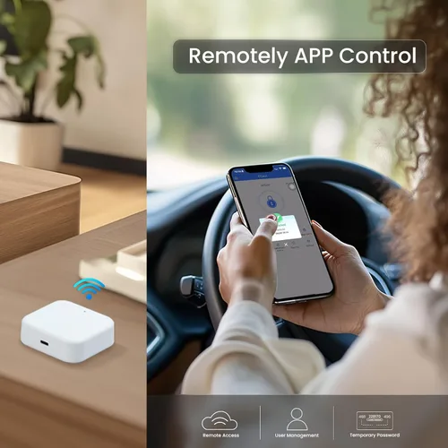 Miniatura 2 de DESLOC G2 Smart Lock WiFi Gateway, puerta de enlace para cerradura de puerta inteligente, puente Wi-Fi, bloqueo inteligente de control remoto