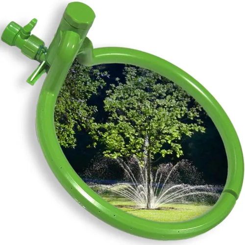 Miniatura 9 de Sistema de riego de árboles – Anillo de riego de árboles de 360° – Anillo rociador para árboles y arbustos – Llega a la zona de nutrición