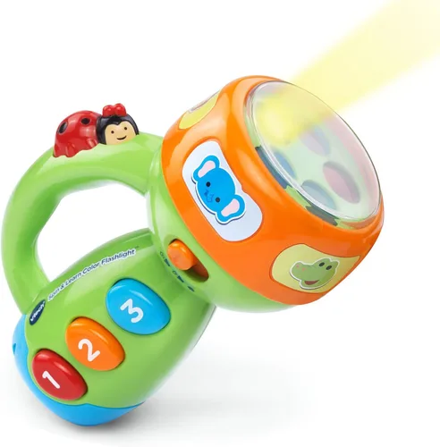 VTech Spin and Learn Linterna de Color, Verde Lima