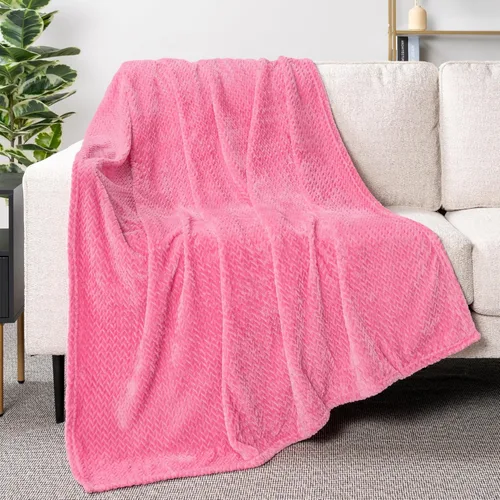 Miniatura 40 de PAVILIA - Manta de forro polar suave y sólida de color negro para sofá, mantas ligeras y mullidas y cálidas para cama, manta de franela mullida
