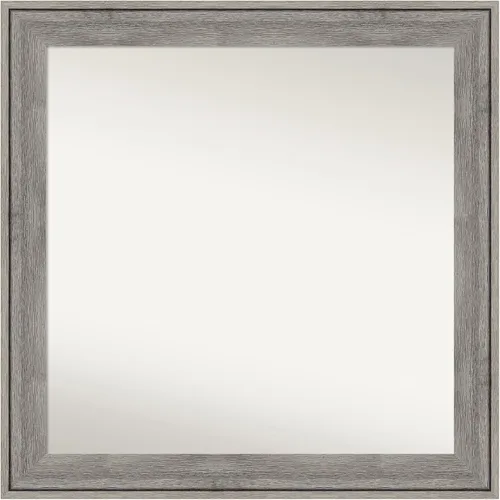 Miniatura 104 de Amanti Art Espejo de pared personalizado no biselado (24.5 x 24.5 pulgadas), marco gris marrón alta, varios tamaños personalizados, espejo de baño