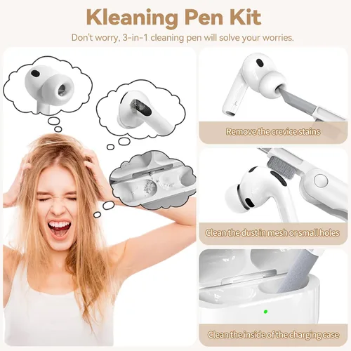 Miniatura 8 de Funda para Airpods Pro 3 2025, bonita y divertida funda de TPU suave con purpurina compatible con Airpods Pro de 3ª generación con llavero de perlas