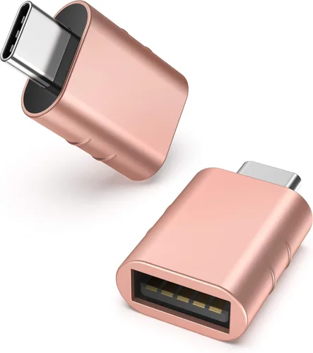 Miniatura 11 de Syntech Paquete de 2 adaptadores USB C a USB, adaptador USB C macho a USB 3 hembra compatible con iPhone 17 Pro Max, MacBook Pro Air 2024, iMac