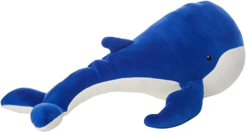 Miniatura 3 de Manhattan Toy Velveteen Wistful Whale Sea Life Juguete de peluche, 16 pulgadas