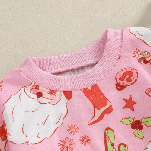 Miniatura 31 de YINGISFITM Conjunto de camisa de calabaza de Halloween para bebé, niña, niño, sudadera y pantalones para otoño e invierno