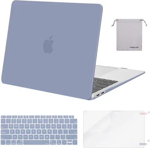 Miniatura 10 de MOSISO - Funda rígida y de plástico compatible con MacBook Air de 13 pulgadas versión 2022, 2021-2018, A2337 M1 A2179 A1932; con cubierta
