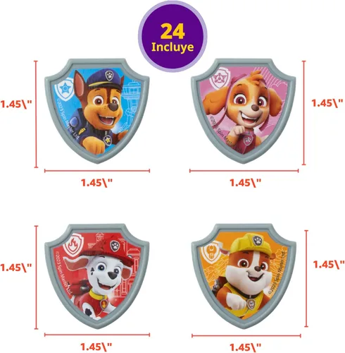 Miniatura 4 de DecoPac Paw Patrol Reporting For Duty Anillos, Decoraciones de cupcakes con Chase, Marshall, Skye y Rubble - Paquete de 24