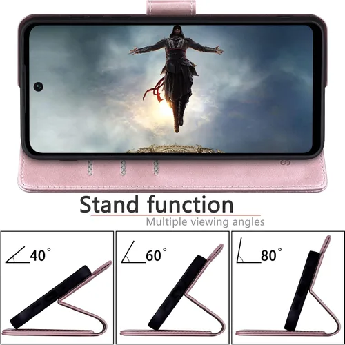 Miniatura 6 de SUANPOT Funda tipo cartera para Google Pixel 7 Pro 5G con bloqueo RFID, tarjetero de crédito, funda protectora de piel sintética con tapa para Oro