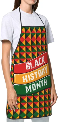 Miniatura 3 de I Am Black History Mes Delantal Ajustable Adulto Chef Cocina Babero Para Cocinar Hornear