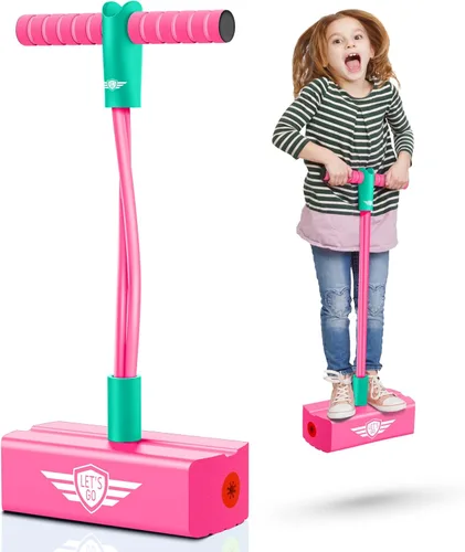 Miniatura 11 de CUUGO LET'S GO! CG Saltar Promueve Crecer Más Alto - Saltarín de Espuma para Niños, Juguetes para Niños de 3 a 12 Años, Niños Niñas, Juguetes al Rosa