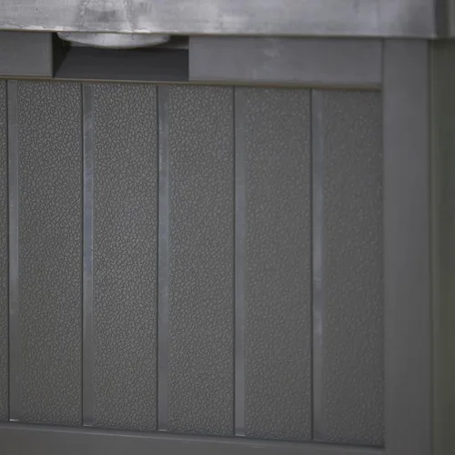 Miniatura 5 de Suncast Paquete de 4 contenedores de basura para exteriores con tapa con pestillo, capacidad de 33 galones Ciberespacio