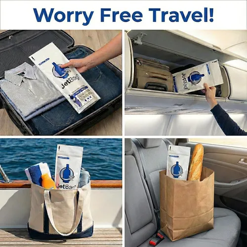 Miniatura 4 de Jet Bag PRO Version - Bolsas de vino reutilizables para viajes, acolchadas, absorbentes, protector de botellas de vino, bolsas de viaje